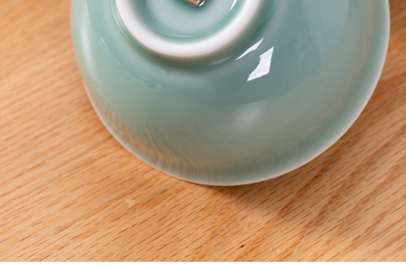 龙泉青瓷6个装米饭碗家用喝粥碗高颜值陶瓷吃饭碗特别好看的小碗