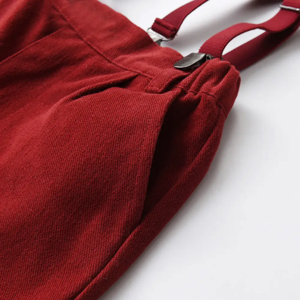 儿童秋装外贸童装圣诞印花长袖衬衫背带裤中大童套装男宝周岁礼服