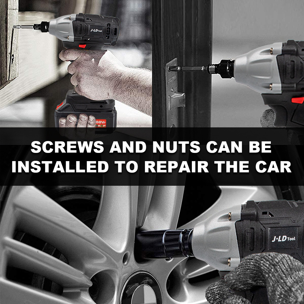 厂家直供无刷充电电动扳手大功率汽修架子工自动冲击扳手批发