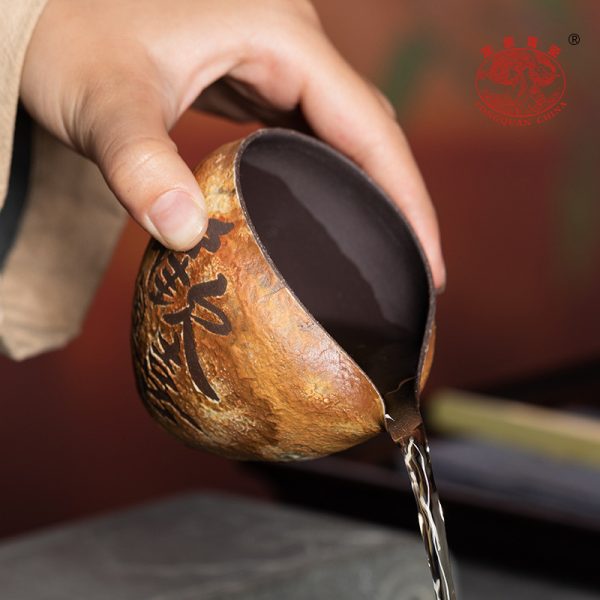 龙泉青瓷 公道杯复古老严泥均茶器 陶瓷茶海功夫茶道配件分茶器