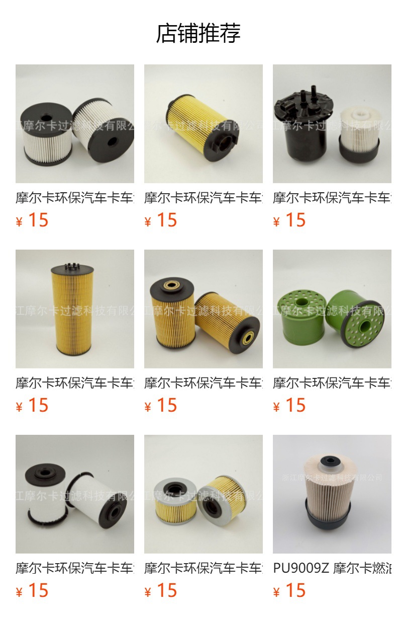 厂家直销汽车卡车汽油发动机 BFU 811 燃油机油滤清器 柴油滤芯