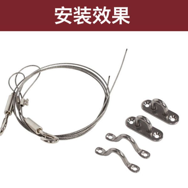房车配件舱门拉锁行李储物箱门外挂不锈钢仓门钢丝拉绳加粗调节