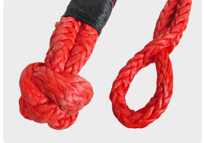 超高分子聚乙烯编织款软卸扣 越野救援 10mm疙瘩绳可代替金属卸扣