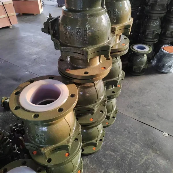 FQ41F46-6/16C 衬氟放料球阀 耐酸碱衬四氟放料阀 防腐衬氟阀门