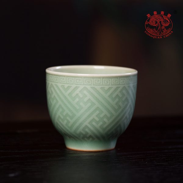 龙泉青瓷主人杯单杯陶瓷功夫茶具个人专用品茗杯手工喝茶一口杯子