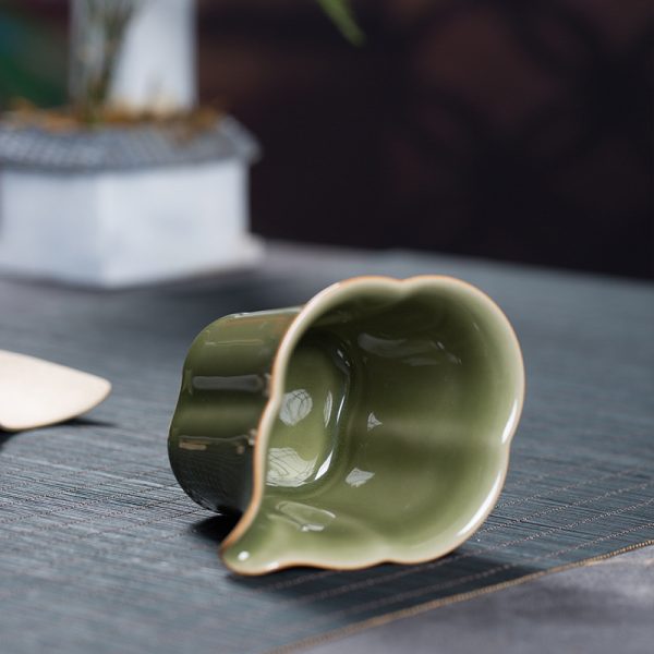 龙泉青瓷 创意仿古功夫茶具公道杯分茶均茶器 陶瓷茶道配件茶海