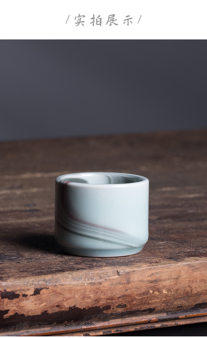 龙泉青瓷 创意功夫茶具手工主人杯 陶瓷品茗杯单杯名家收藏款茶碗