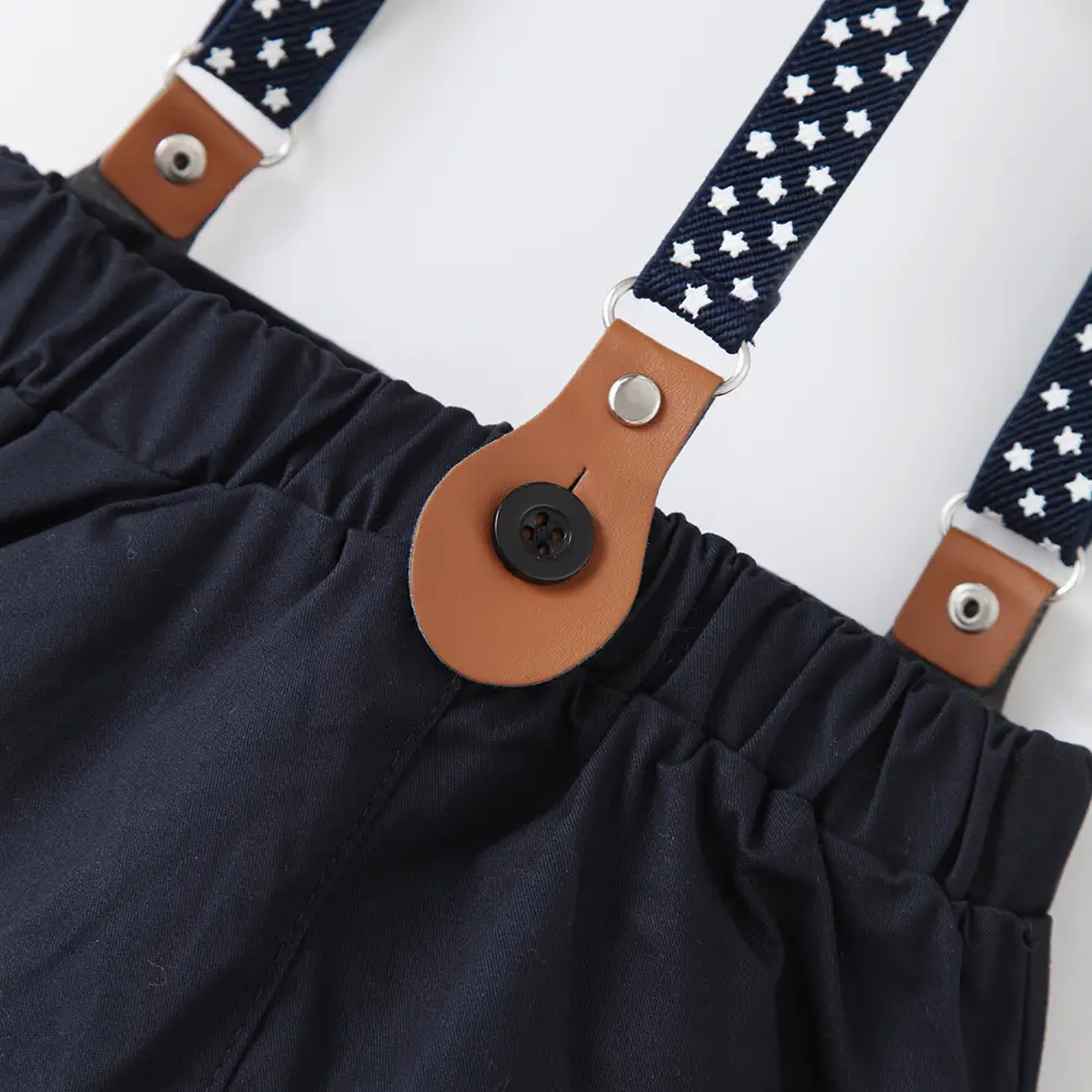 现货 2025欧美新款婴幼儿男童绅士背带裤男宝宝百搭单裤批发多款