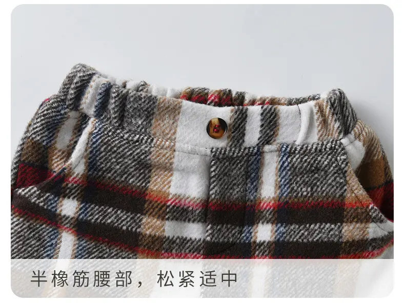 源头工厂男孩春秋款欧美儿童衣服宝宝格子马甲礼服三件套男童套装