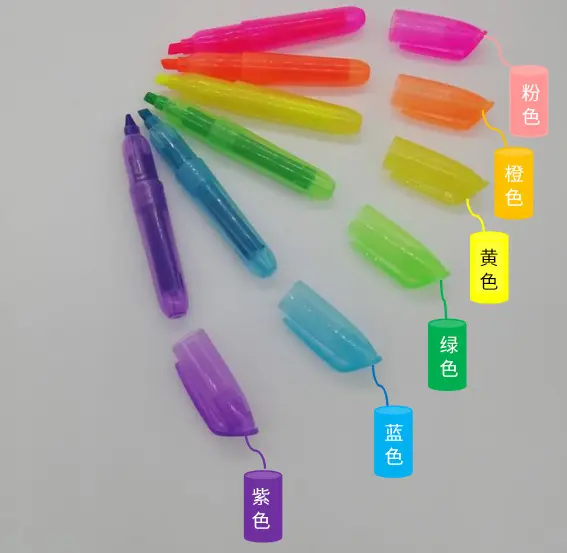 厂家制造 生日婚庆笔炫丽迷你马克笔 水性办公学生重点标记荧光笔