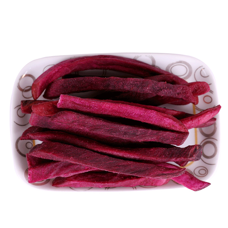 香脆紫薯干紫薯脆250g脱水综合果蔬干香脆紫薯条休闲零食薯条薯脆