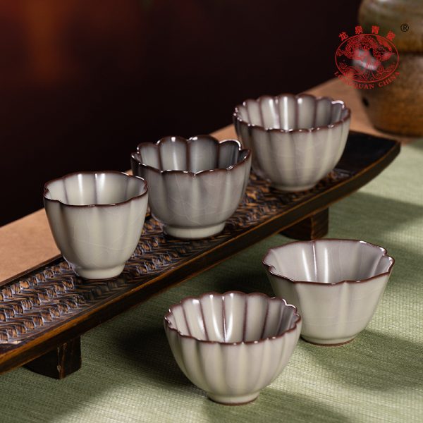 龙泉青瓷 手工主人杯功夫茶具泡茶碗 陶瓷高档猪油冻品茗杯子茶杯