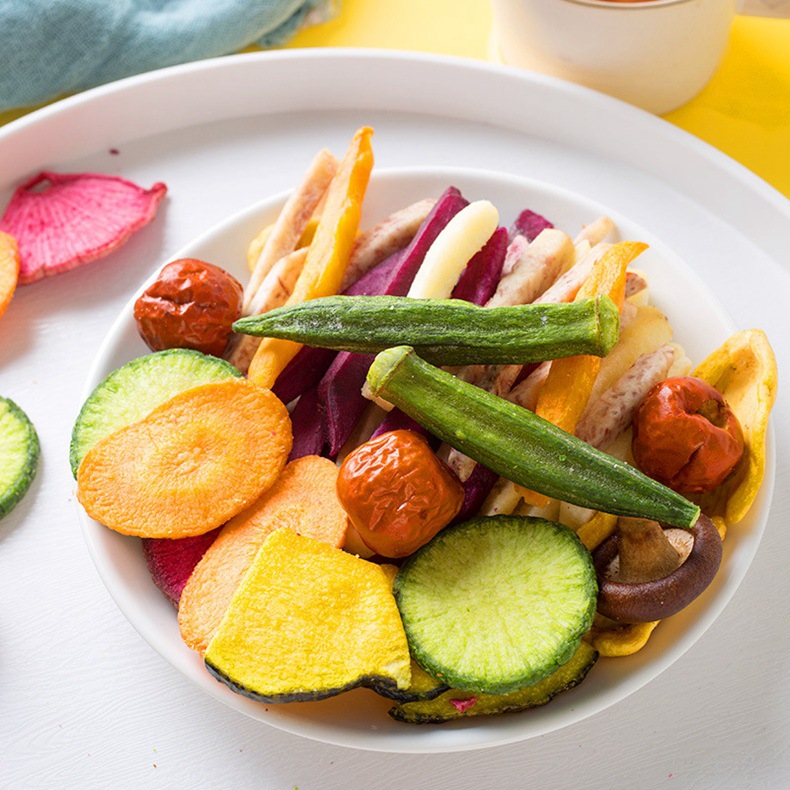 综合果蔬脆香菇脆即食零食秋葵脆果干果蔬干水果脆散装厂家批发