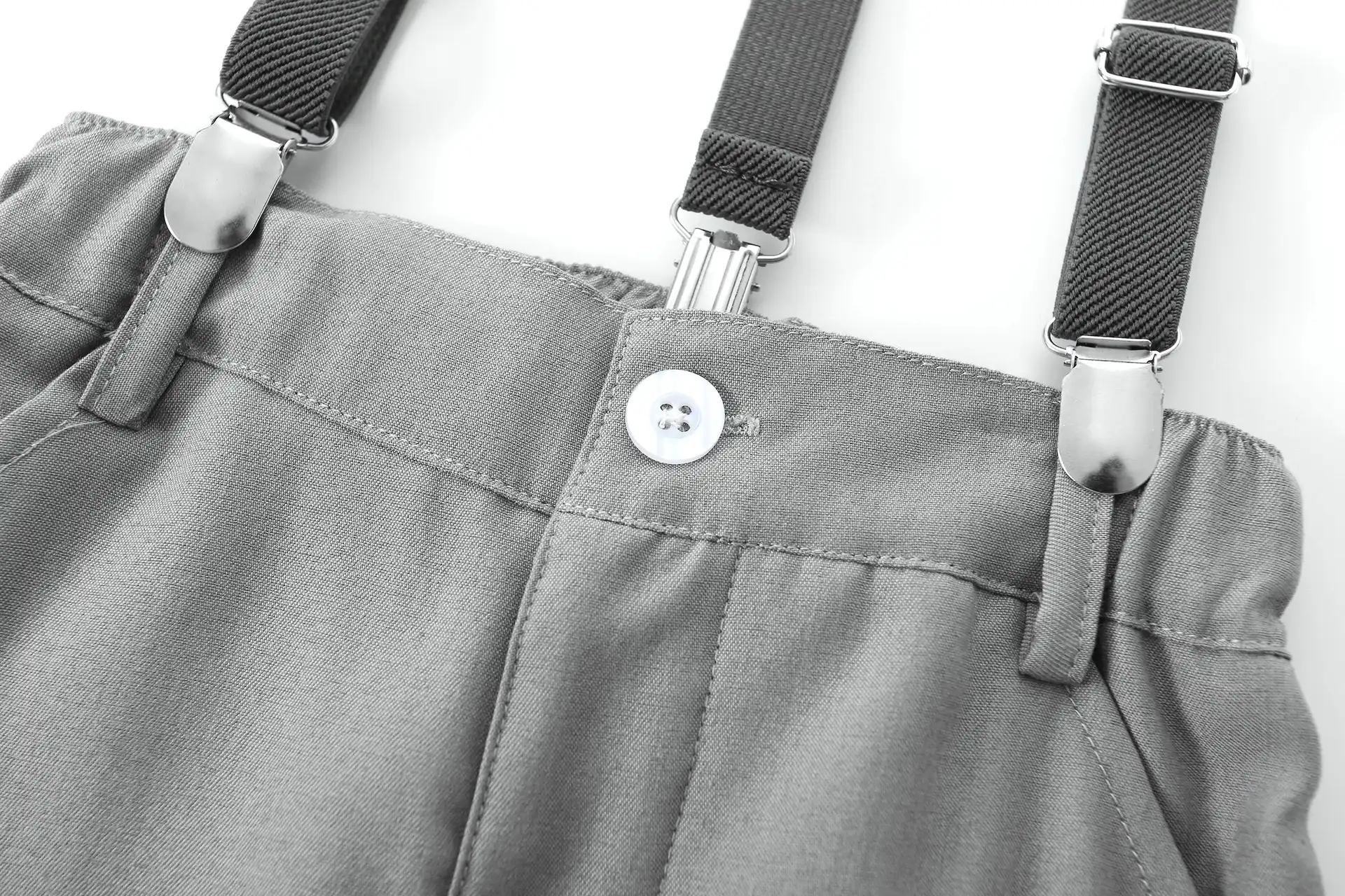 跨境秋季儿童英伦风小礼服花童小主持人钢琴表演服男童衬衫背带套