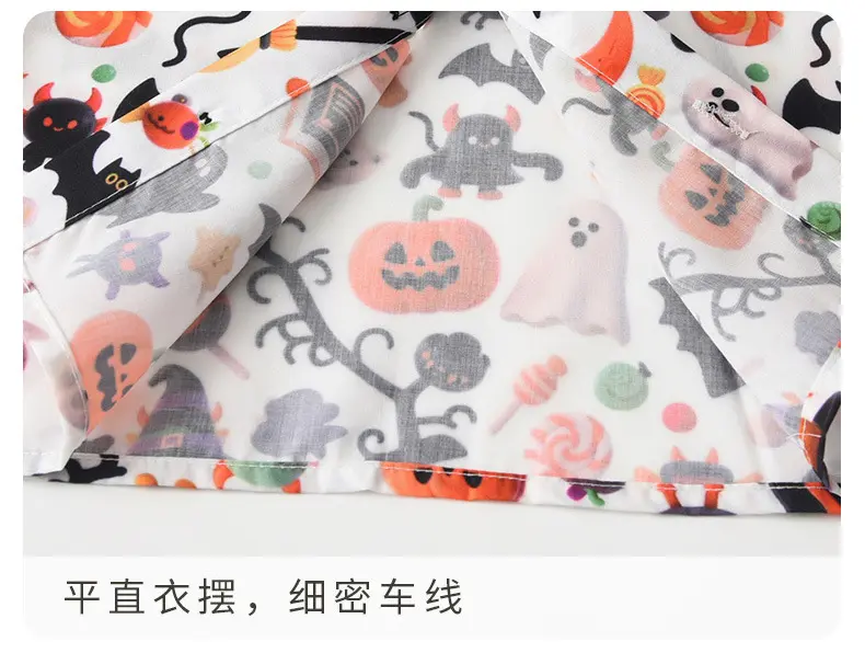 源头工厂欧美新款万圣节儿童服装演出服宝宝背带裤两件套男童套装