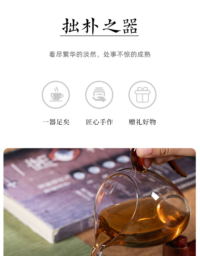 龙泉青瓷 复古传世哥窑功夫茶具套装 陶瓷盖碗茶壶茶杯旅行礼盒装