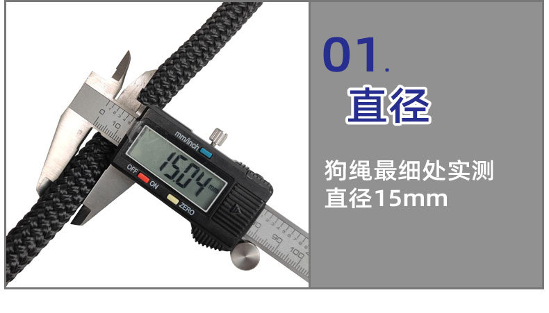 跨境新款狗绳 厂家直供批发 宠物用品牵引遛狗涤纶绳子小中大型犬