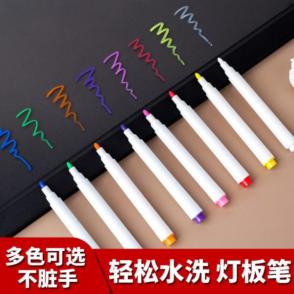 可擦灯板笔新品多色彩笔led灯板广告牌液体粉笔黑板笔水性广告笔