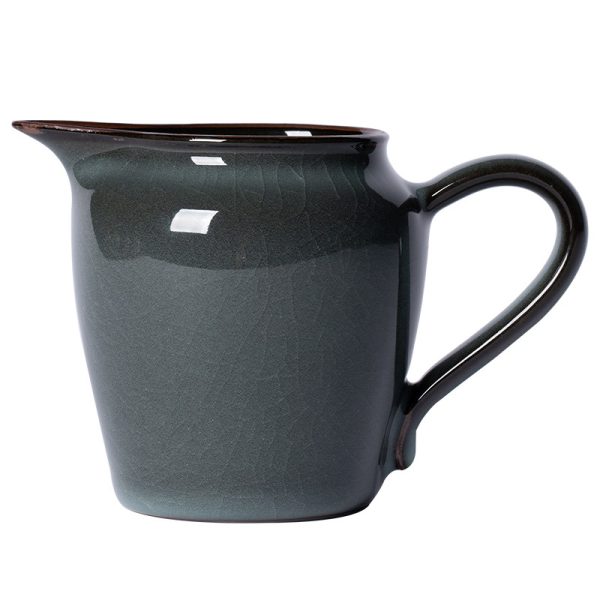 龙泉青瓷 铁胎公道杯大容量分茶器 陶瓷家用复古茶海功夫茶具配件