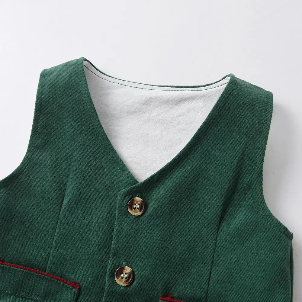 跨境外贸童装婴幼儿周岁衣服秋冬季哈衣绅士连体衣宝宝棉礼服服装