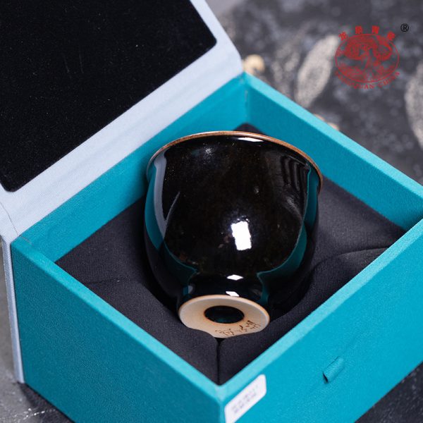 龙泉青瓷功夫茶杯主人杯单杯个人高档陶瓷手工品茗杯泡茶碗礼盒装
