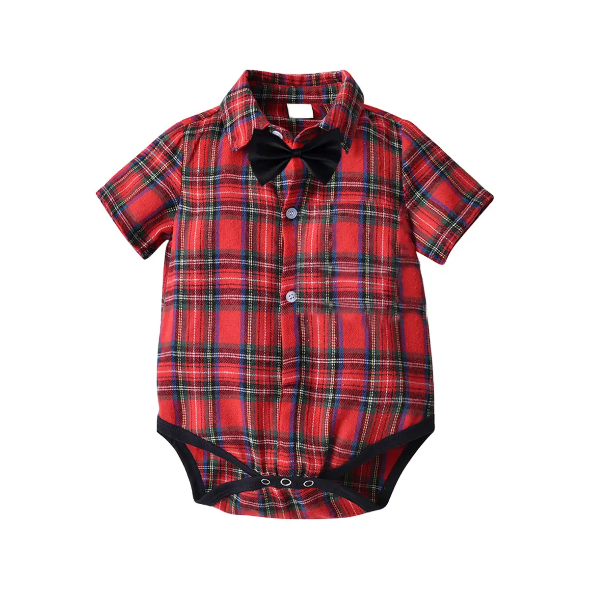 新生男宝宝绅士套装爬服哈衣格子礼服连爬领结背带拍照包屁衣英伦