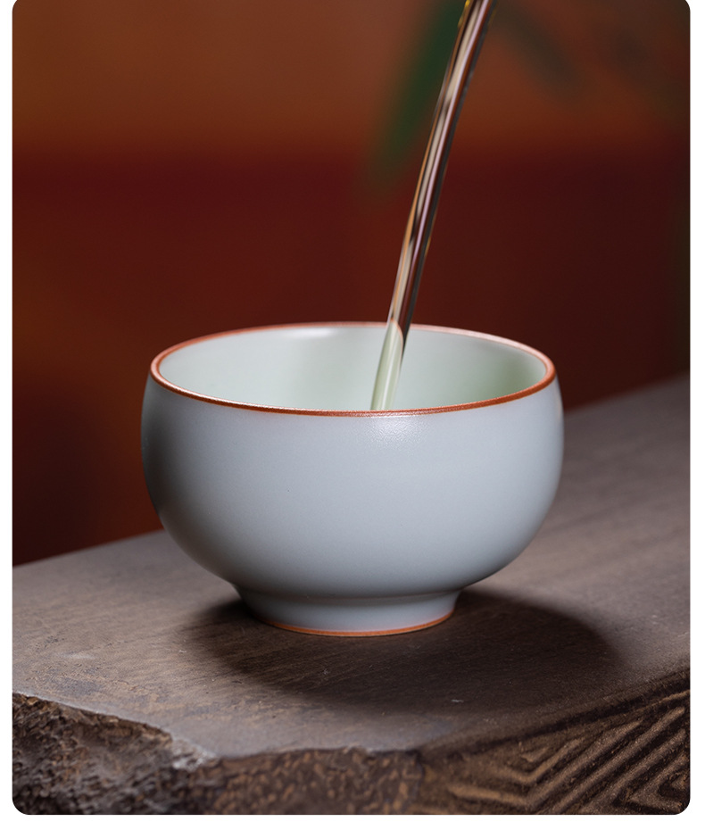 龙泉青瓷功夫茶杯主人杯盏单杯陶瓷手工品茗杯泡茶碗高档送礼盒装