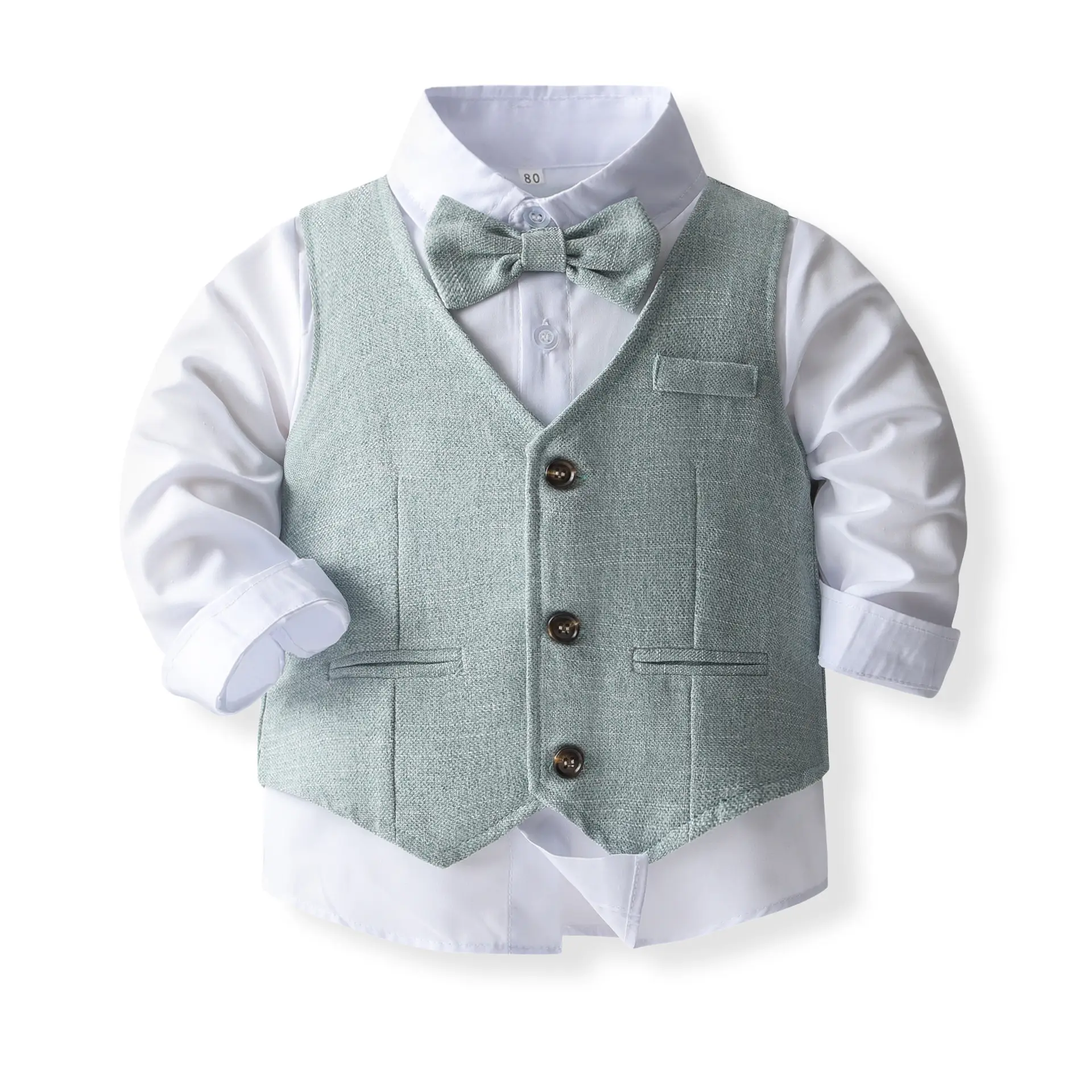 男童礼服童装春秋新款儿童衬衫马甲裤子套装宝宝西服婴童衣服服饰