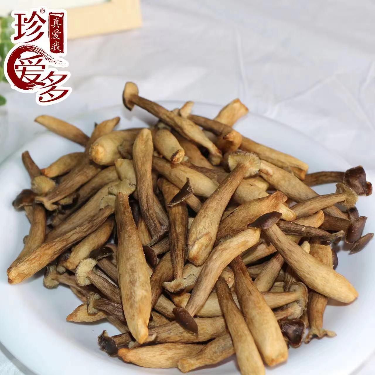 工厂定制批发即食鹿茸菇脆VF脱水蔬菜干灵芝黑松露味休闲解馋零食