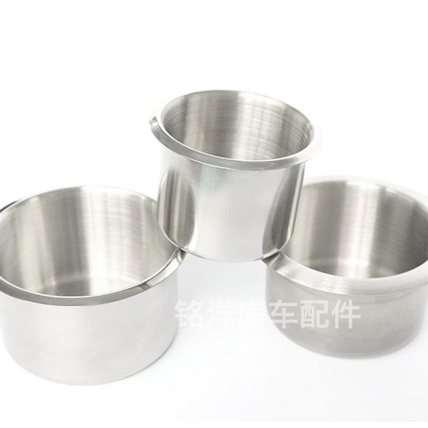 房车不锈钢杯托 拖挂车升降桌饮料架旅居车烟灰缸杯 折叠桌茶杯托