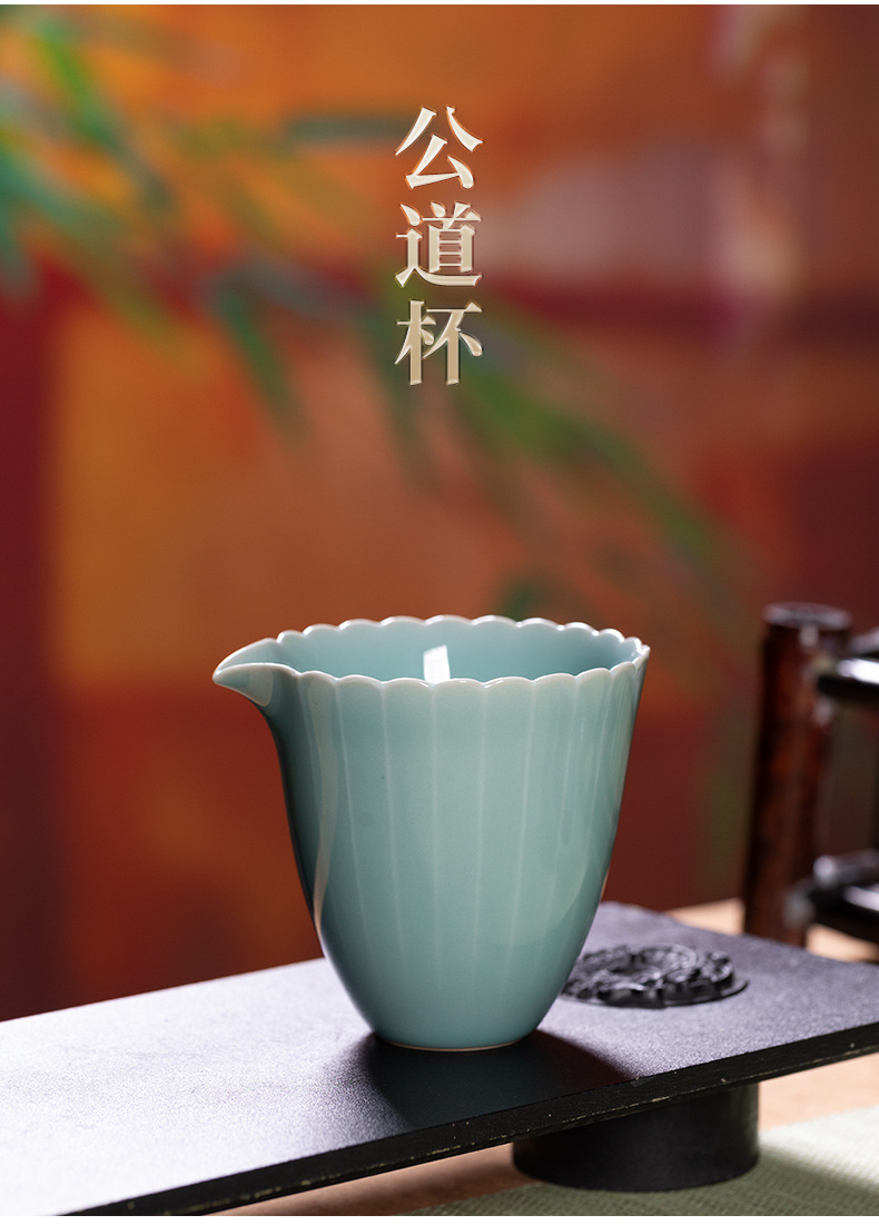 龙泉青瓷功夫茶具套装茶壶茶杯轻奢高档家用陶瓷2024新款泡茶礼盒