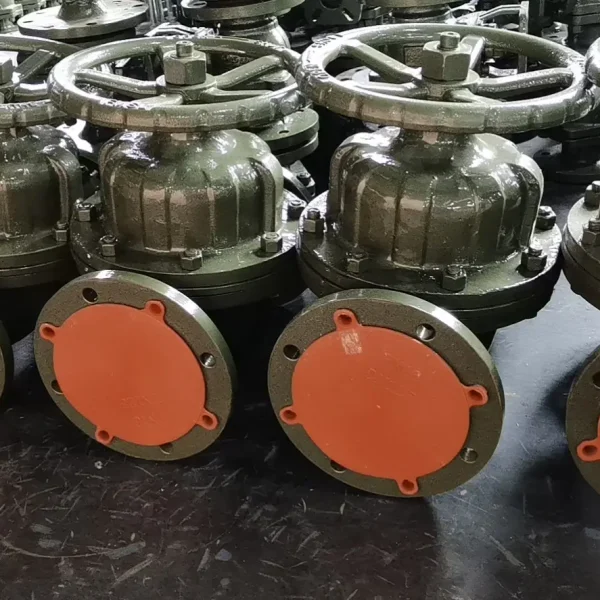 G41F46-16C铸钢衬氟隔膜阀 钢衬四氟隔膜阀