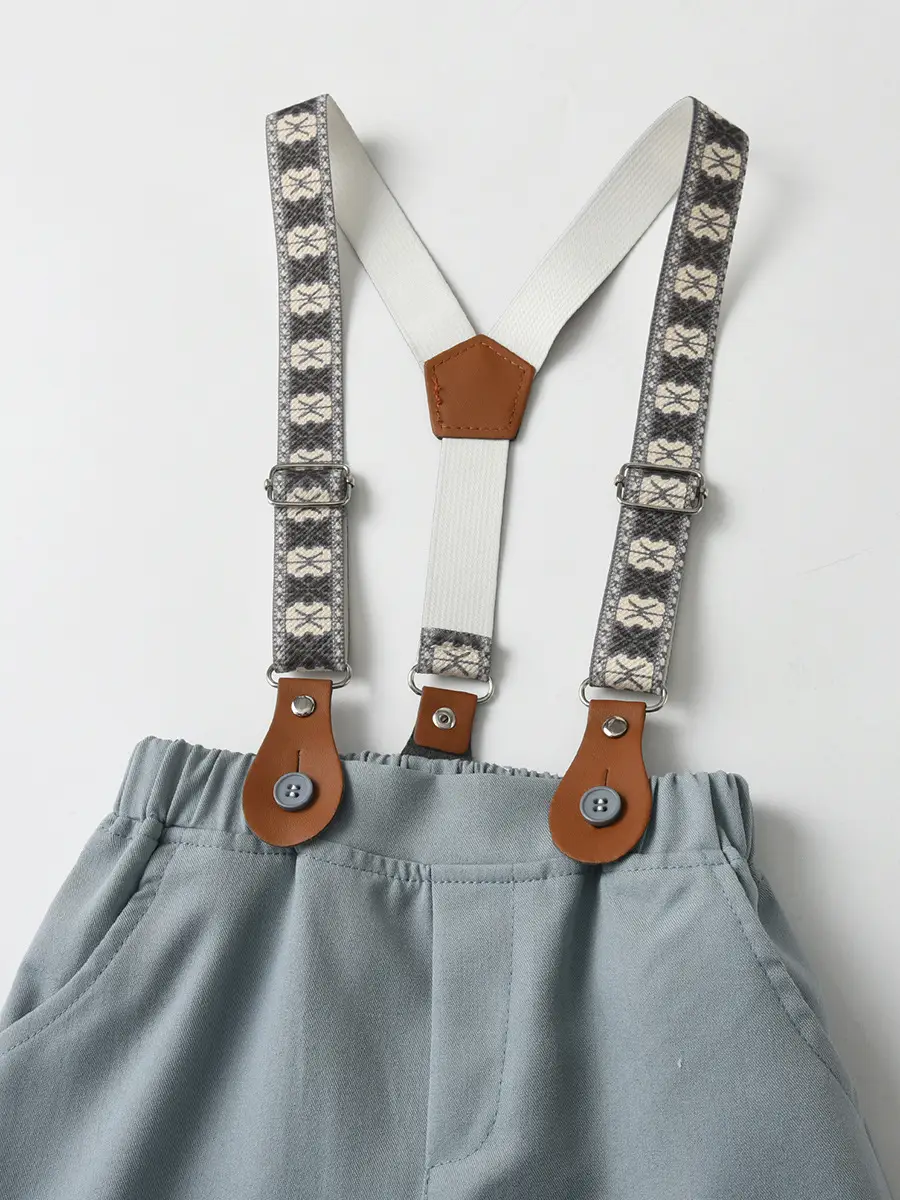 秋季新款男童绅士礼服套装男宝宝长袖长裤多件套欧美跨境童装批发