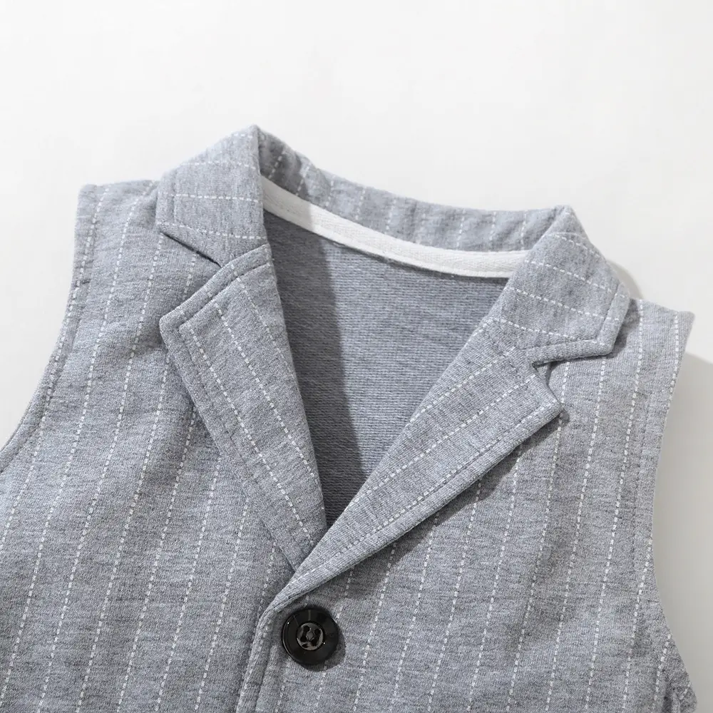 欧美 跨境男宝宝绅士连体爬服 批发哈衣马甲套装厂家一件代发