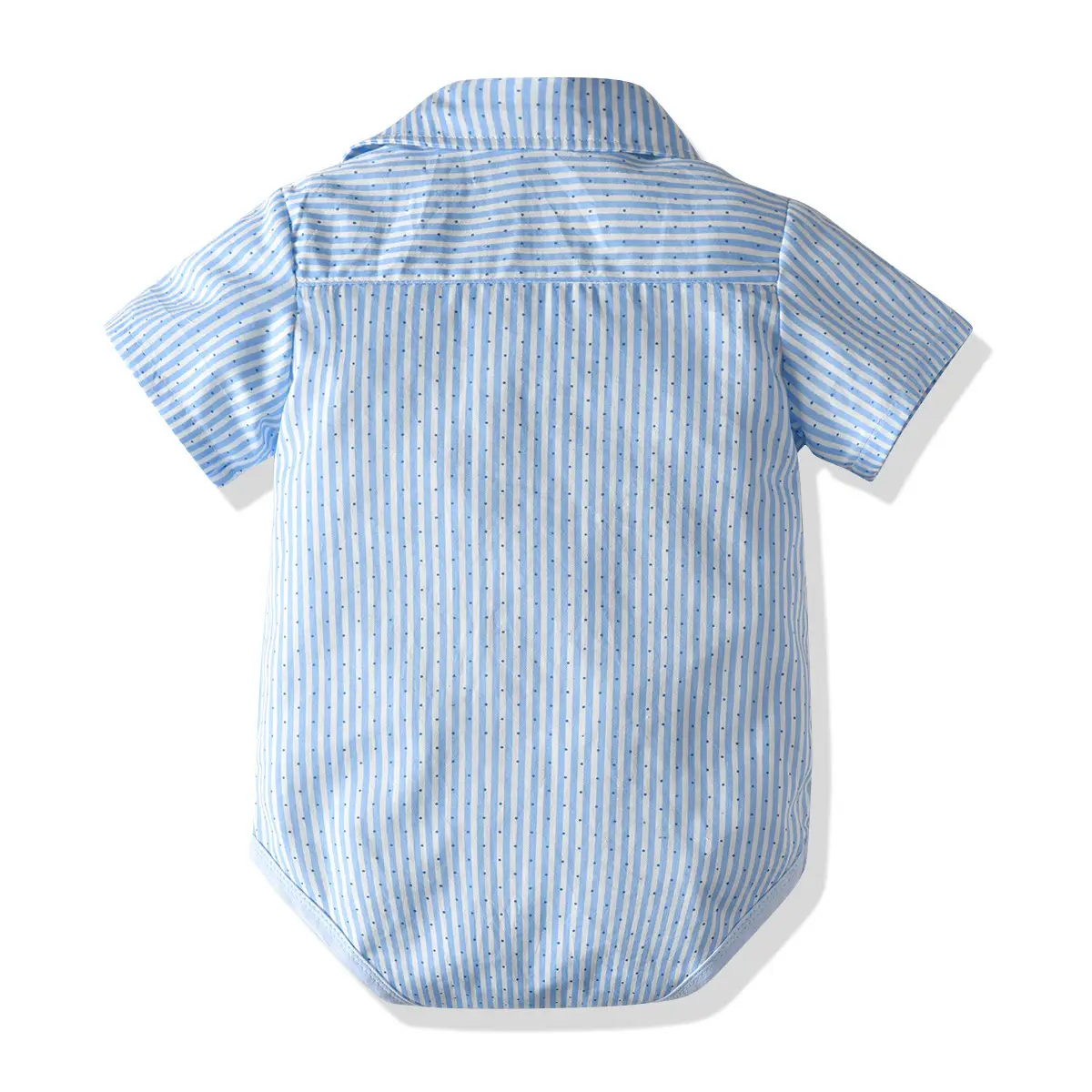Baby jumpsuit跨境新款婴幼儿男童三角哈衣宝宝长短袖绅士爬服