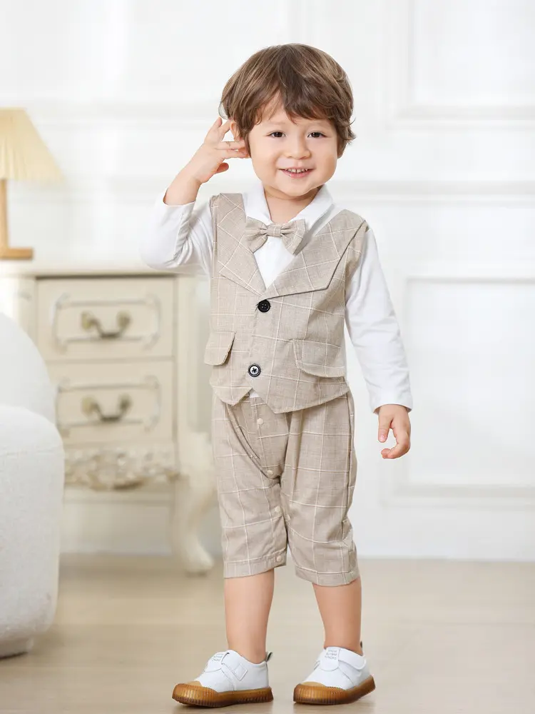 boys sets代工定制秋冬新款 跨境校服礼服批发kid clothe外贸工厂