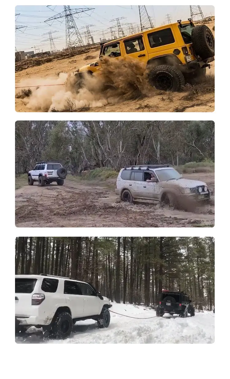 尼龙拖车绳 工厂直供定制批发 户外越野救援脱困高强度牵引弹力绳