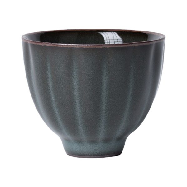 陶瓷功夫茶杯主人杯单杯 龙泉青瓷手工品茗杯中式个人普洱茶碗盏