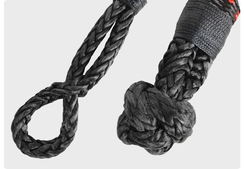 超高分子聚乙烯编织款软卸扣 户外救援 红黑搭配轻巧可代替疙瘩绳