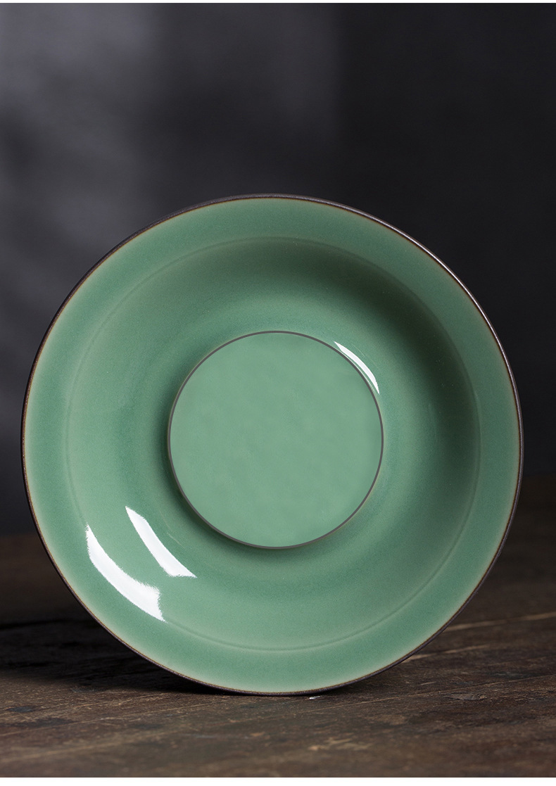 龙泉青瓷 纯手工盖碗三才功夫茶具敬茶碗中式家用陶瓷 厂家直销