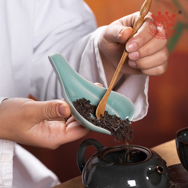 龙泉青瓷茶则家用赏茶醒茶分茶器陶瓷功夫茶道配件创意投茶取茶器