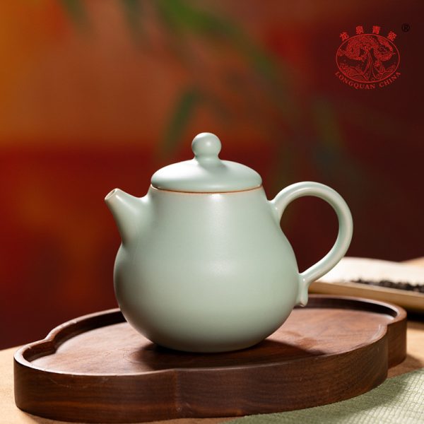 2024新款汝窑功夫茶具便携小套装陶瓷茶壶茶杯轻奢高档家用喝茶