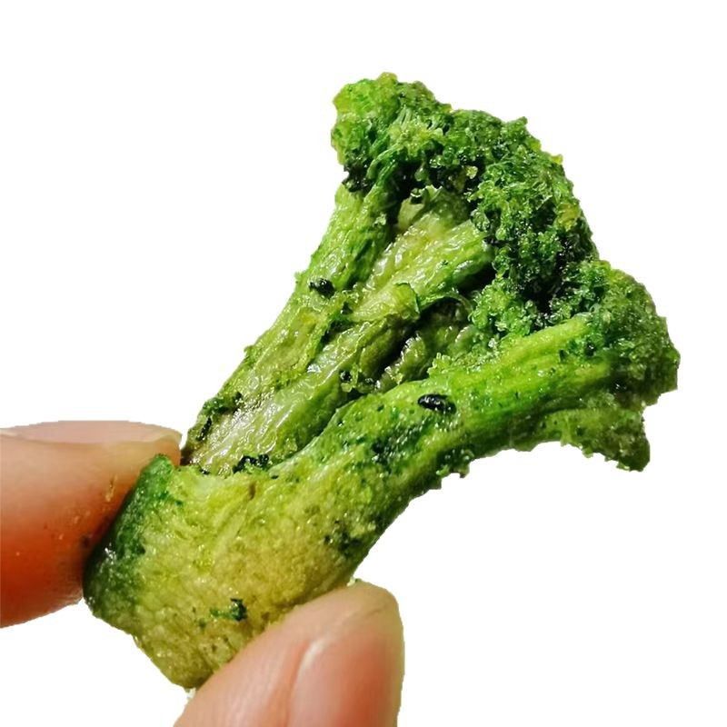 非油炸低温脱水西兰花脆西蓝花脆休闲零食蔬菜干OEM贴牌加工批发