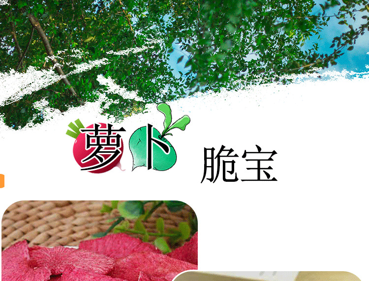 青萝卜脆蔬菜干综合果蔬脆红心萝卜胡萝卜干整箱果蔬干批货可批发