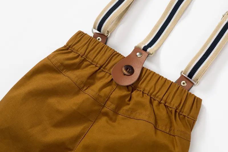 2025春秋新款男童绅士休闲婴幼儿长裤背带裤宝宝周岁百搭长裤