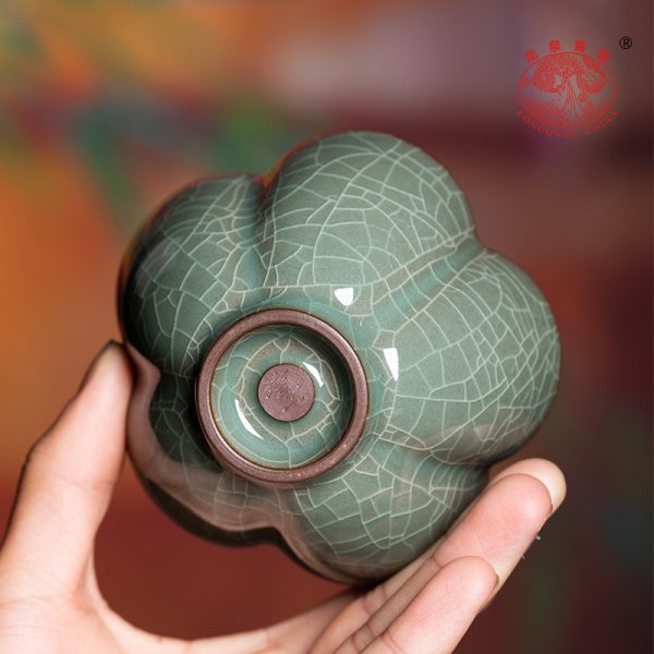 龙泉青瓷 创意手工主人杯单个杯 陶瓷高档宋韵家用功夫茶具品茗杯