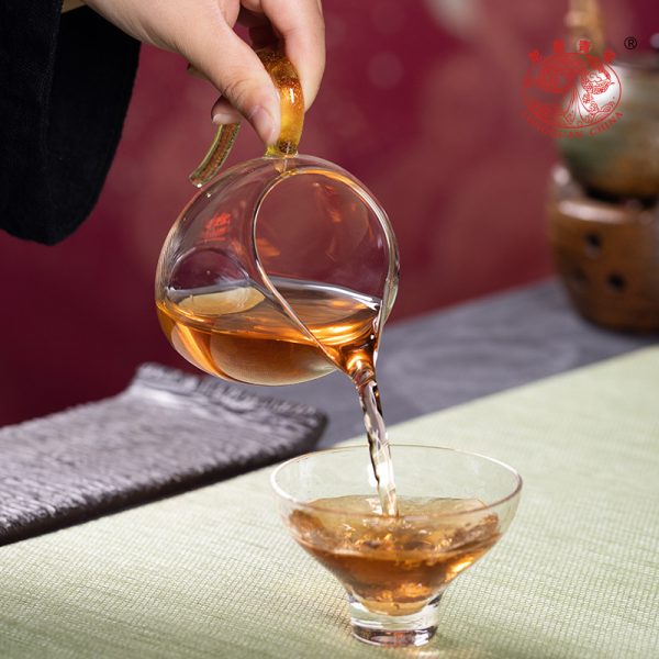 龙泉青瓷 玻璃加厚公道杯公杯茶漏过滤分茶器 耐热功夫茶配件茶海