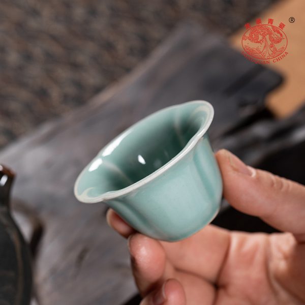 龙泉青瓷创意手工主人杯单杯陶瓷功夫茶杯家用小号个人专用品茗杯