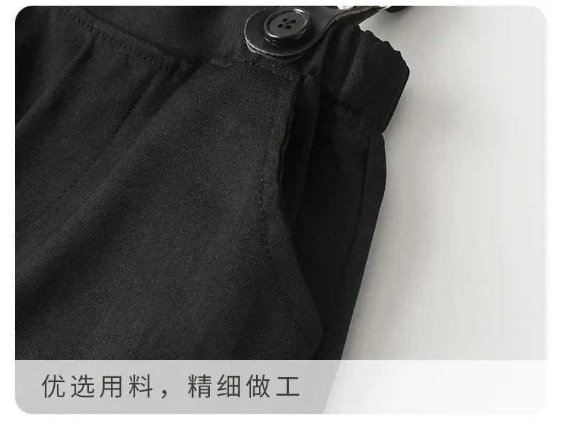 源头工厂欧美新款万圣节儿童服装演出服宝宝背带裤两件套男童套装