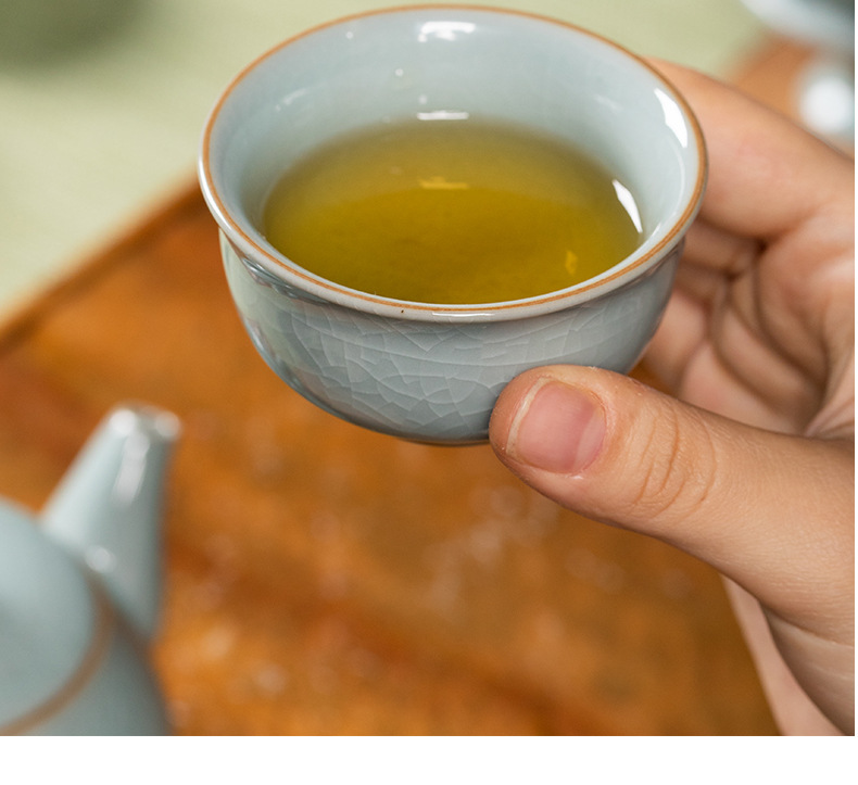 龙泉青瓷2024新款功夫茶具套装陶瓷茶壶茶杯轻奢高档家用喝茶泡茶